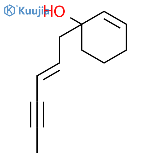 2-Cyclohexen-1-ol, 1-(2-hexen-4-ynyl)- structure