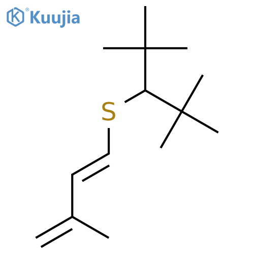 Pentane, 2,2,4,4-tetramethyl-3-[(3-methyl-1,3-butadienyl)thio]- structure