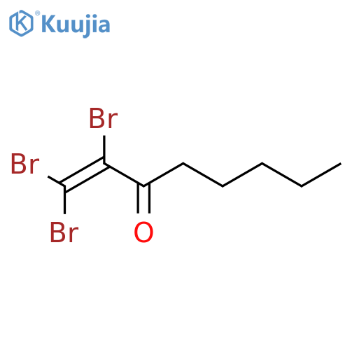 1-Octen-3-one,1,1,2-tribromo- structure