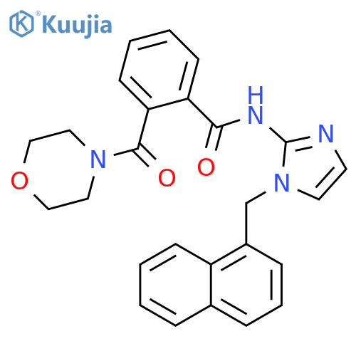 Benzamide,2-(4-morpholinylcarbonyl)-N-[1-(1-naphthalenylmethyl)-1H-imidazol-2-yl]- structure