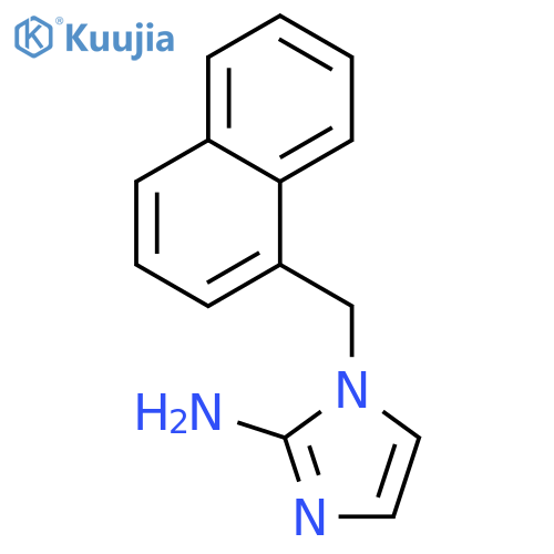 1H-Imidazol-2-amine, 1-(1-naphthalenylmethyl)- structure