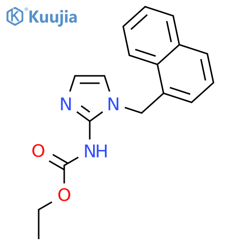 Carbamic acid, [1-(1-naphthalenylmethyl)-1H-imidazol-2-yl]-, ethyl ester structure