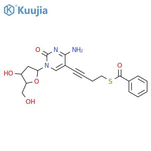 Cytidine, 5-[4-(benzoylthio)-1-butynyl]-2'-deoxy- structure