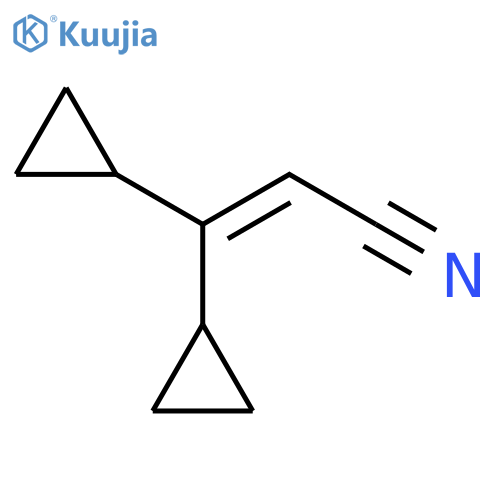 2-Propenenitrile, 3,3-dicyclopropyl- structure
