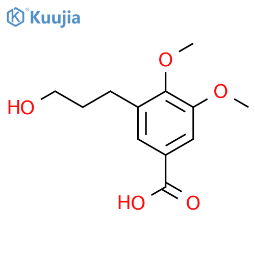 Benzoic acid, 3-(3-hydroxypropyl)-4,5-dimethoxy- structure