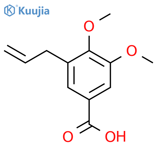 3,4-dimethoxy-5-(prop-2-en-1-yl)benzoic Acid structure