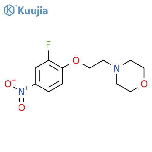 Morpholine, 4-[2-(2-fluoro-4-nitrophenoxy)ethyl]- structure
