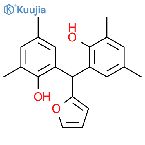 Phenol, 2,2'-(2-furanylmethylene)bis[4,6-dimethyl- structure