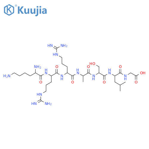 Glycine, L-lysyl-L-arginyl-L-arginyl-L-alanyl-L-seryl-L-leucyl- structure