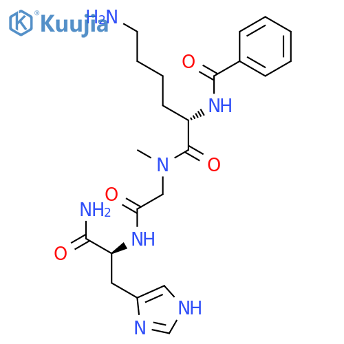 L-Histidinamide, N2-benzoyl-L-lysyl-N-methylglycyl- structure