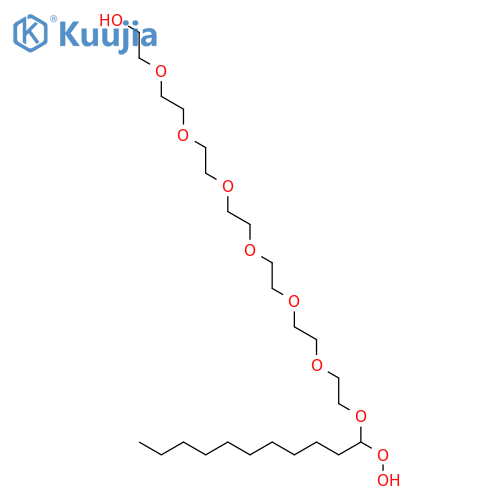 3,6,9,12,15,18,21-Heptaoxadotriacontan-1-ol, 22-hydroperoxy- structure
