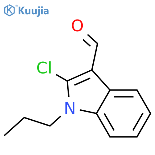 2-Chloro-1-propyl-1H-indole-3-carbaldehyde structure