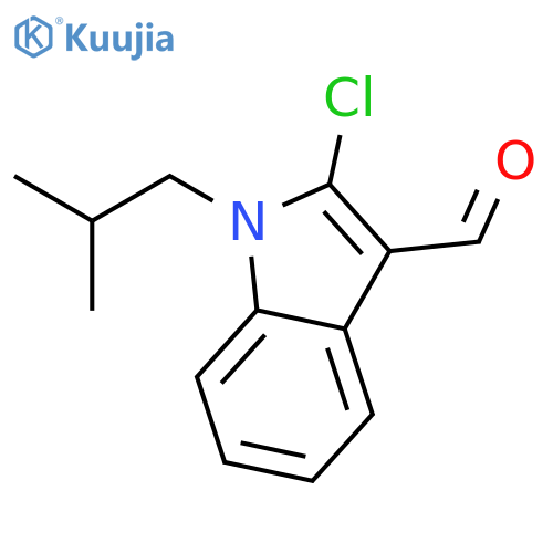 1H-Indole-3-carboxaldehyde,2-chloro-1-(2-methylpropyl)- structure