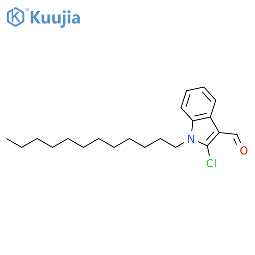1H-INDOLE-3-CARBOXALDEHYDE, 2-CHLORO-1-DODECYL- structure