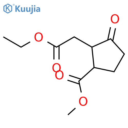 CYCLOPENTANEACETIC ACID, 2-(METHOXYCARBONYL)-5-OXO-, ETHYL ESTER structure