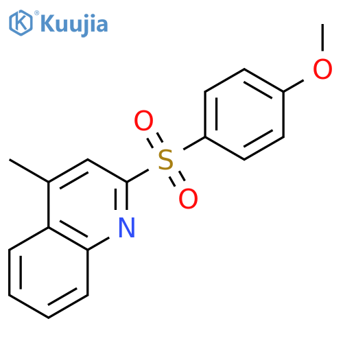 2-(4-Methoxybenzene-1-sulfonyl)-4-methylquinoline structure