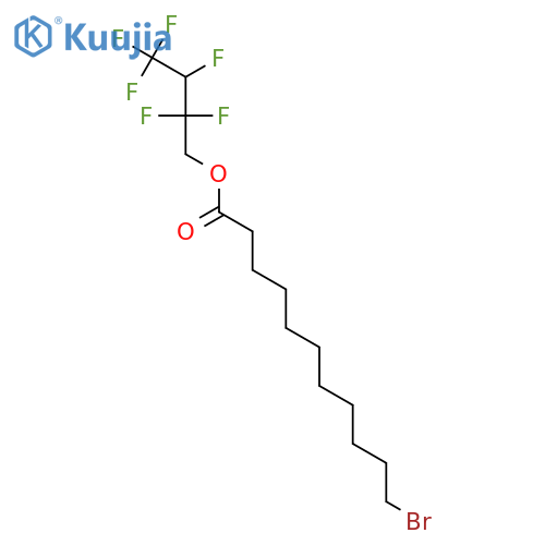 UNDECANOIC ACID, 11-BROMO-, 2,2,3,4,4,4-HEXAFLUOROBUTYL ESTER structure