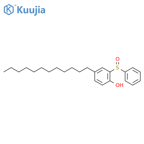 Phenol, 4-dodecyl-2-(phenylsulfinyl)- structure