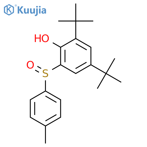 Phenol,2,4-bis(1,1-dimethylethyl)-6-[(4-methylphenyl)sulfinyl]- structure