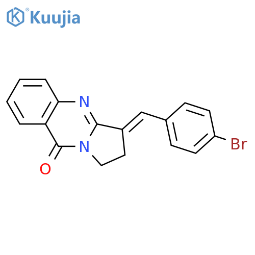 Pyrrolo[2,1-b]quinazolin-9(1H)-one,3-[(4-bromophenyl)methylene]-2,3-dihydro- structure