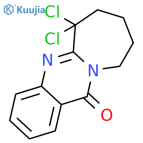 AZEPINO[2,1-B]QUINAZOLIN-12(6H)-ONE, 6,6-DICHLORO-7,8,9,10-TETRAHYDRO- structure