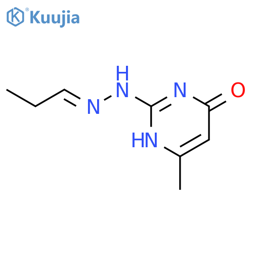 Propanal,2-(1,6-dihydro-4-methyl-6-oxo-2-pyrimidinyl)hydrazone structure