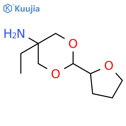 1,3-Dioxan-5-amine, 5-ethyl-2-(tetrahydro-2-furanyl)- structure