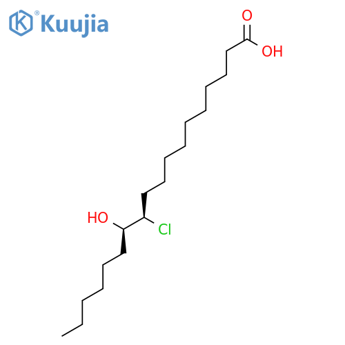 Octadecanoic acid, 11-chloro-12-hydroxy-, (R*,R*)- structure