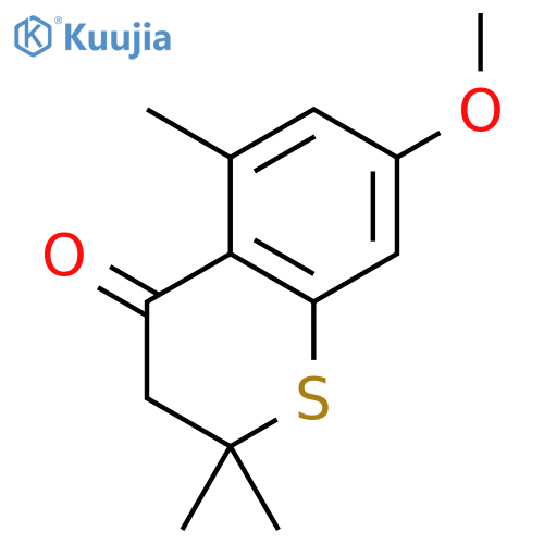 4H-1-BENZOTHIOPYRAN-4-ONE, 2,3-DIHYDRO-7-METHOXY-2,2,5-TRIMETHYL- structure