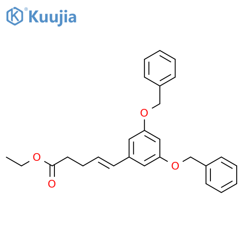 4-Pentenoic acid, 5-[3,5-bis(phenylmethoxy)phenyl]-, ethyl ester structure