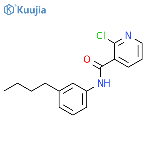 3-PYRIDINECARBOXAMIDE, N-(3-BUTYLPHENYL)-2-CHLORO- structure