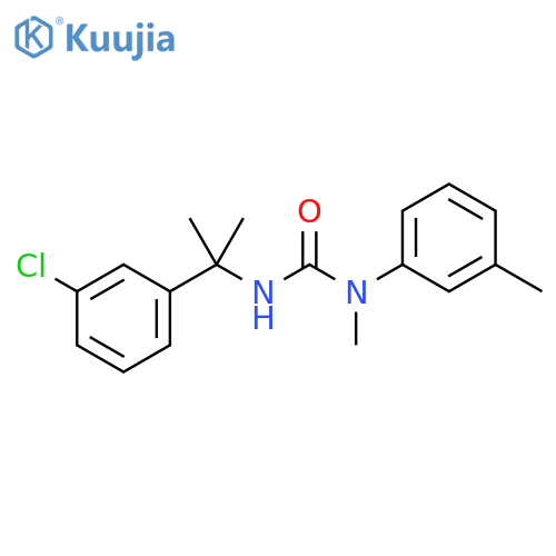 Urea,N'-[1-(3-chlorophenyl)-1-methylethyl]-N-methyl-N-(3-methylphenyl)- structure