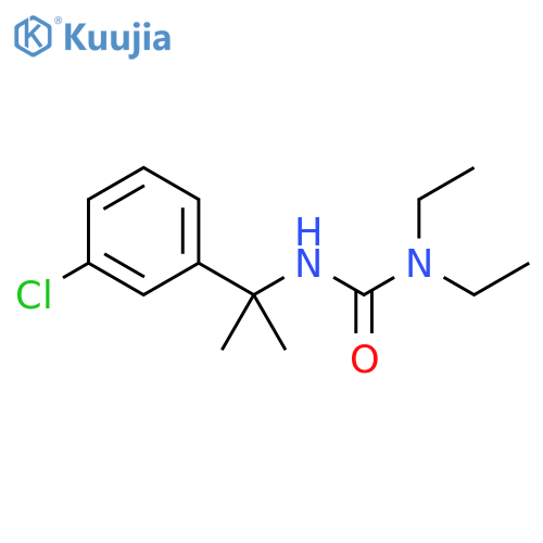Urea, N'-[1-(3-chlorophenyl)-1-methylethyl]-N,N-diethyl- structure