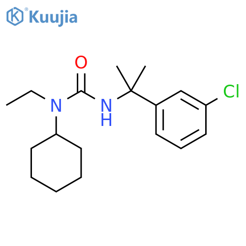 Urea, N'-[1-(3-chlorophenyl)-1-methylethyl]-N-cyclohexyl-N-ethyl- structure