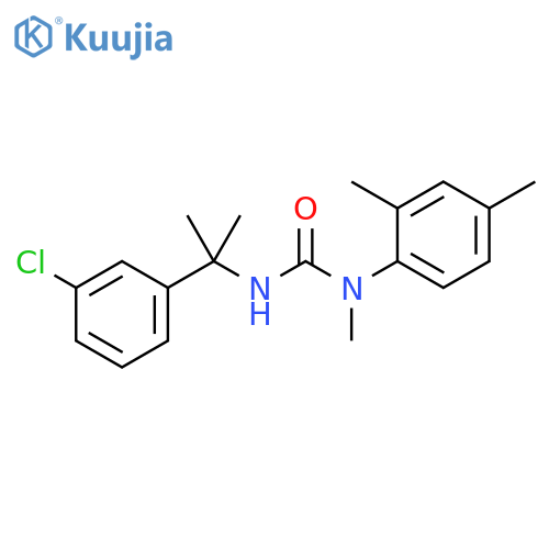 Urea,N'-[1-(3-chlorophenyl)-1-methylethyl]-N-(2,4-dimethylphenyl)-N-methyl- structure