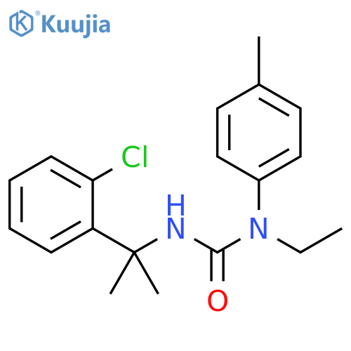 Urea, N'-[1-(2-chlorophenyl)-1-methylethyl]-N-ethyl-N-(4-methylphenyl)- structure