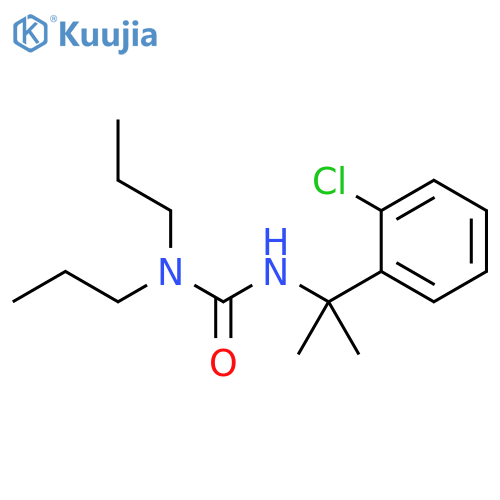 Urea, N'-[1-(2-chlorophenyl)-1-methylethyl]-N,N-dipropyl- structure