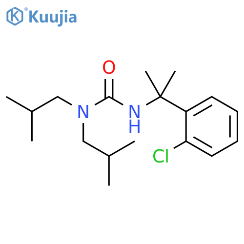 Urea, N'-[1-(2-chlorophenyl)-1-methylethyl]-N,N-bis(2-methylpropyl)- structure