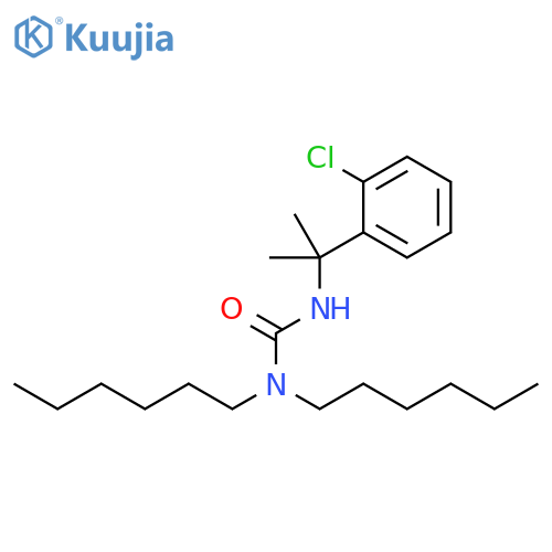 Urea, N'-[1-(2-chlorophenyl)-1-methylethyl]-N,N-dihexyl- structure