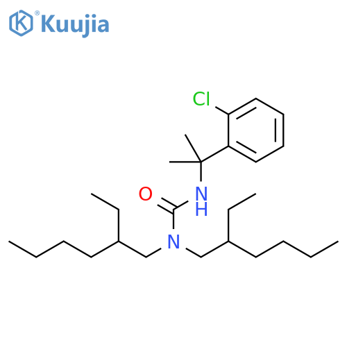 Urea, N'-[1-(2-chlorophenyl)-1-methylethyl]-N,N-bis(2-ethylhexyl)- structure