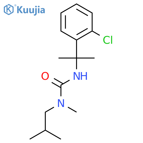 Urea,N'-[1-(2-chlorophenyl)-1-methylethyl]-N-methyl-N-(2-methylpropyl)- structure