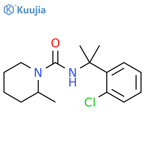 1-Piperidinecarboxamide,N-[1-(2-chlorophenyl)-1-methylethyl]-2-methyl- structure
