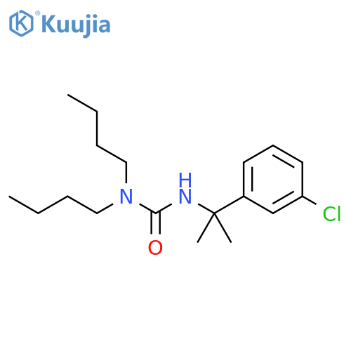 Urea, N,N-dibutyl-N'-[1-(3-chlorophenyl)-1-methylethyl]- structure