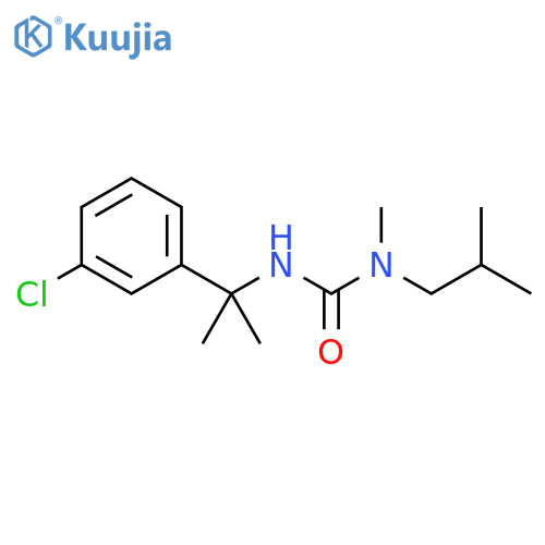 Urea,N'-[1-(3-chlorophenyl)-1-methylethyl]-N-methyl-N-(2-methylpropyl)- structure