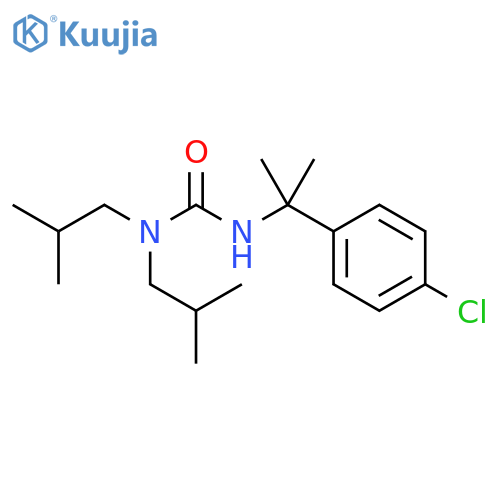 Urea, N'-[1-(4-chlorophenyl)-1-methylethyl]-N,N-bis(2-methylpropyl)- structure