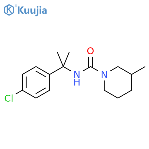 1-Piperidinecarboxamide,N-[1-(4-chlorophenyl)-1-methylethyl]-3-methyl- structure