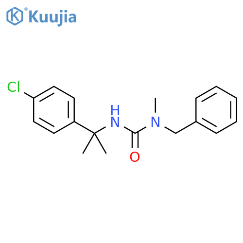 Urea, N'-[1-(4-chlorophenyl)-1-methylethyl]-N-methyl-N-(phenylmethyl)- structure