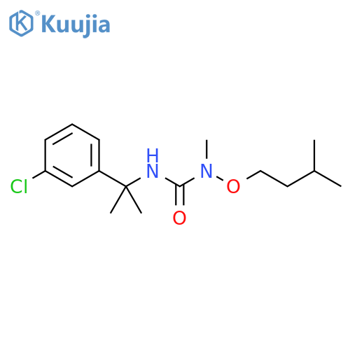 Urea,N'-[1-(3-chlorophenyl)-1-methylethyl]-N-methyl-N-(3-methylbutoxy)- structure