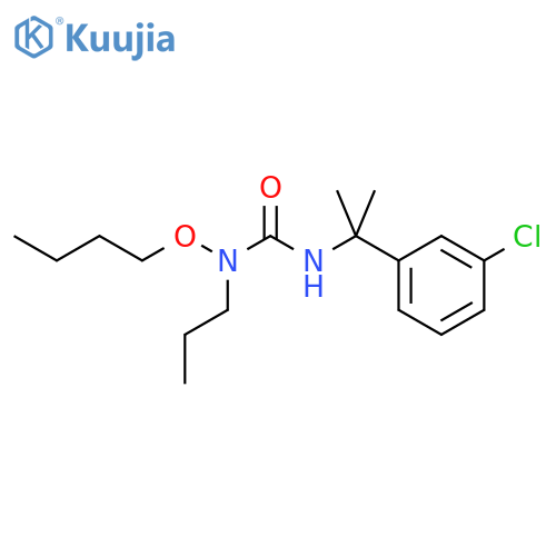Urea, N-butoxy-N'-[1-(3-chlorophenyl)-1-methylethyl]-N-propyl- structure