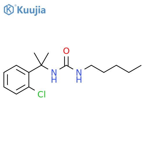 Urea, N-[1-(2-chlorophenyl)-1-methylethyl]-N'-pentyl- structure